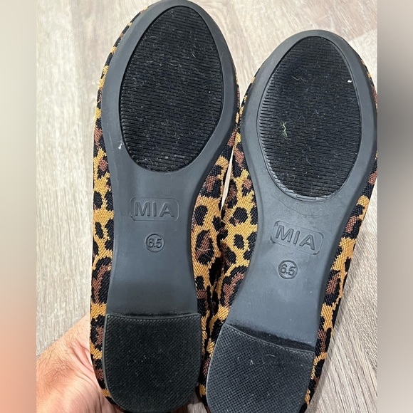 MIA Size 6.5 Cheetah Print Rubber Sole Stretch Ballet Flat Loafer Shoe EUC - Picture 8 of 8